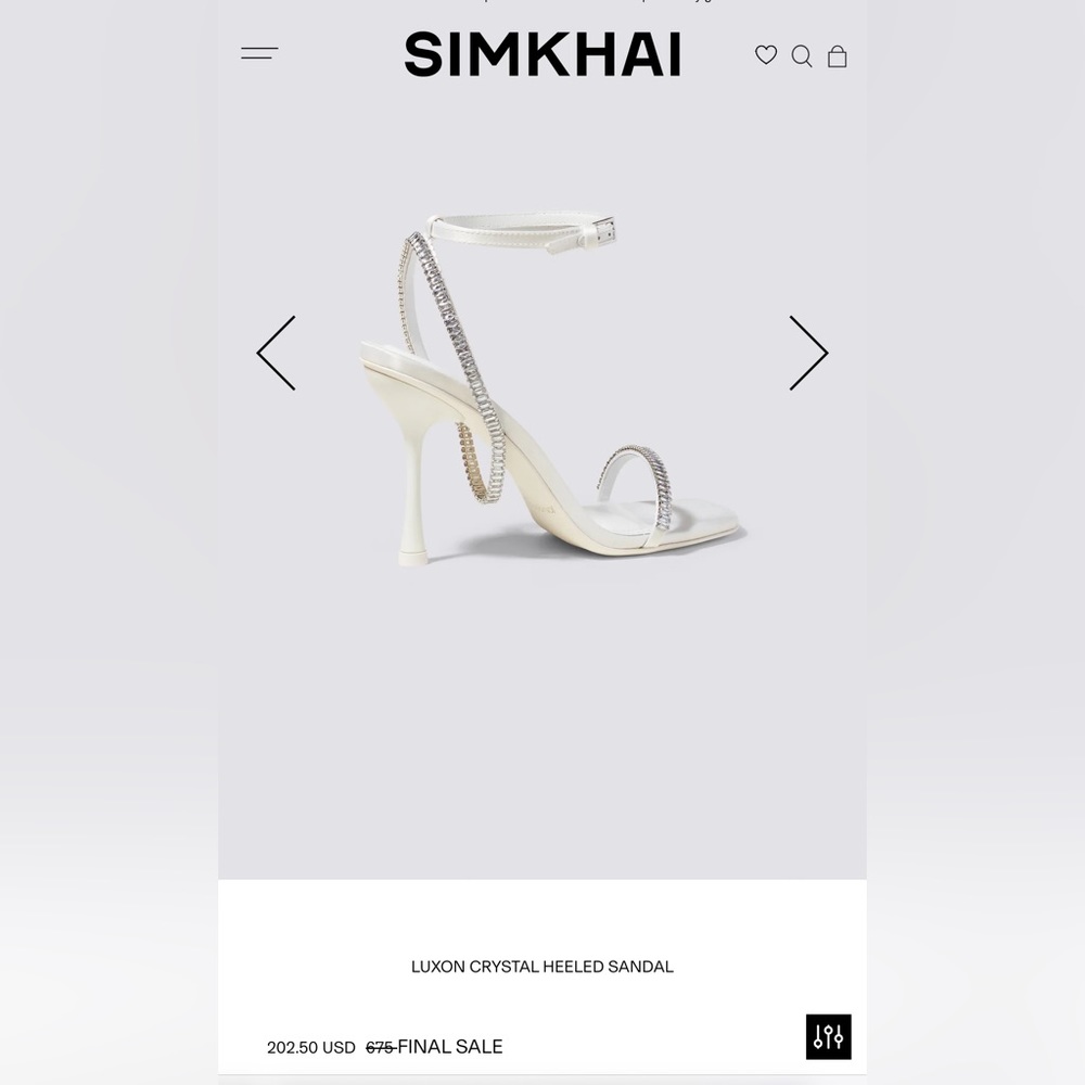 Jonathan Simkhai Luxon Crystal Harness Sandal View 2
